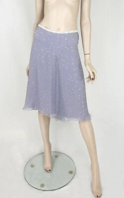 La Perla printed floral Skirt features a lace trim AU 12 Lilac Foto 1 de 3