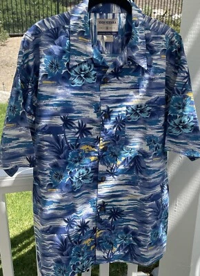 Camisa masculina havaiana azul High Sierra - Tamanho grande - Imagem 1 de 3