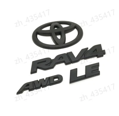 ¡SUPERPOSICIÓN!! Toyota RAV4 LE 2019-2025 AWD híbrido mate kit emblema negro Foto 1 de 4