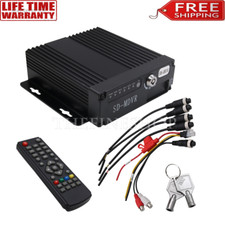 Car DVR Audio Video Recorder AHD 4CH Real-time Car DVR Digital + Remote 12V 2022