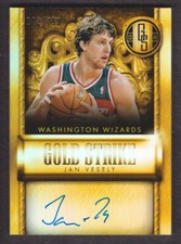 2013-14 Panini Gold Standard Basketball Strike #5 Jan Vesely Auto /299