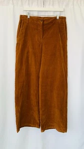 NWT Diega Pomeo Wide Leg High Waist Stetch Cotton Velvet Pants XL Orig $215 - Picture 1 of 12