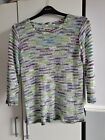 Multi coloured jumper with sparkles on size m used