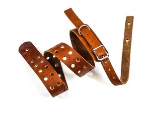 Correa para guitarra de 1 3/4" con hebilla de doble orificio con silla de montar bronceada - Imagen 1 de 7