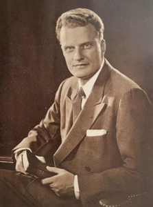 Billy Graham Christian Evangelist Scotland Crusade Original 1955 ILN ~14.5x10" - Picture 1 of 2