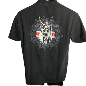 Hawaiian Legends Crewneck T Shirt S Black Short Sleeves Graphic Double Sided - Picture 1 of 6
