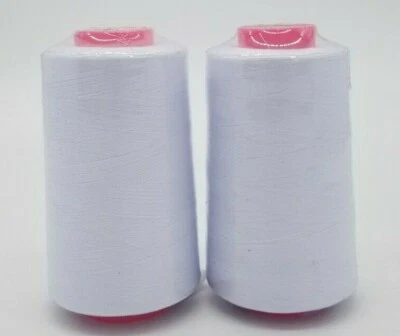 2-Pack Big Spools Sewing Serger Quilting Multi Purpose T27 Thread 6000 YDS Cone - Image 1 of 4