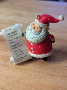 Hallmark Keepsake Christmas Ornament So Much To Do 2004 Santa List see condition - Picture 1 of 7