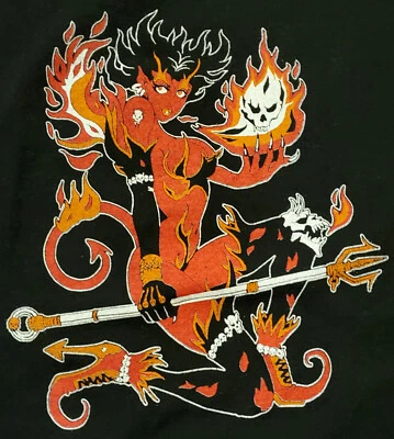 FEWTURE Hell Fire t shirt Giant XL Yasushi Nirasawa Japan Hellfire RARE!! anime - Image 1 of 4