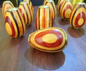 Egg Shape Brass & Wooden Kaleidoscope Handmade Kaleidoscope For Kids And Adults - Photo 1 sur 9