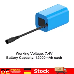 1pc 7.4V 12000mAh Akku Ersatz für RC Futterboot Baitboat Wiederaufladbarer S5P4 - Bild 1 von 8