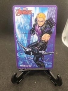 Marvel Comics Coin Pusher Cards Rare Avengers Hawkeye 004 Round 1 Barcoded - Picture 1 of 4