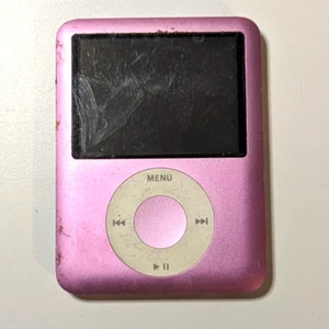 Apple 8GB iPod Nano 3rd Generation Pink A1236, NOTE: For REPAIR or PARTS ONLY - Picture 1 of 12