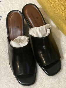 Vintage Etienne Aigner US Size 10 Heeled Leather Slide - NWOT - Picture 1 of 6