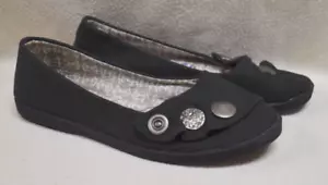 Blowfish Malibu Gayls Women's Black Canvas Slip On Ballet Flat Shoes Size US 6 - Picture 1 of 13