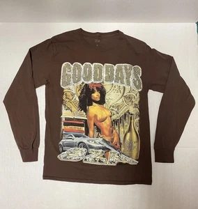 SZA Good Days Brown Long Sleeve Tour Shirt TDE Size Small RARE - Picture 1 of 4
