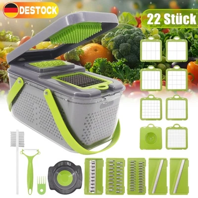 Multischneider Slicer Dicer Gemüseschneider Gemüsehobel Küchenreibe-Zerkleinerer - Bild 1 von 4