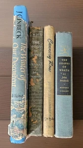 John Steinbeck 4 Lot Grapes Of Wrath Moon is Down 1st Cannery Row 1st Discontent - Imagen 1 de 24