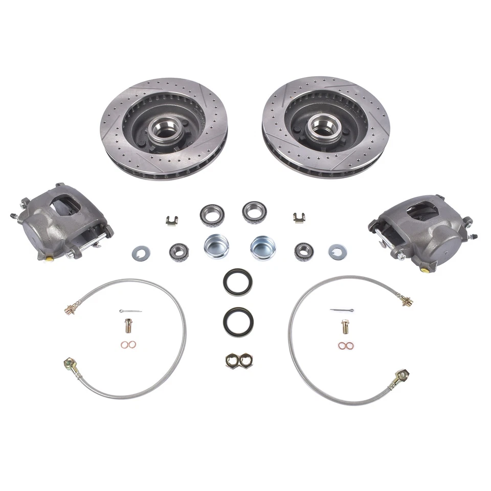 Nuevo kit de freno de disco delantero de lujo 5 tacos para Chevrolet C10 GMC C15 C1500 1973-1987 Foto 1 de 4