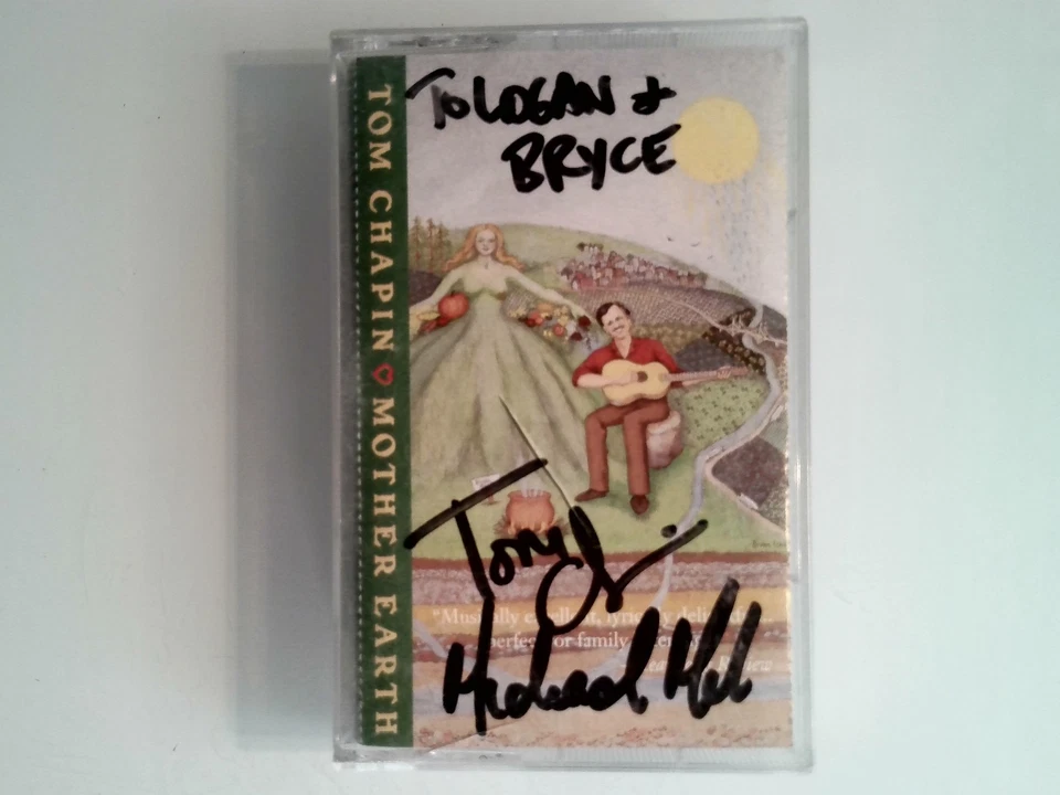 Tom Chapin – Mother Earth Cassette 1994 Signed Folk Sony Wonder Signed Foto 1 de 2