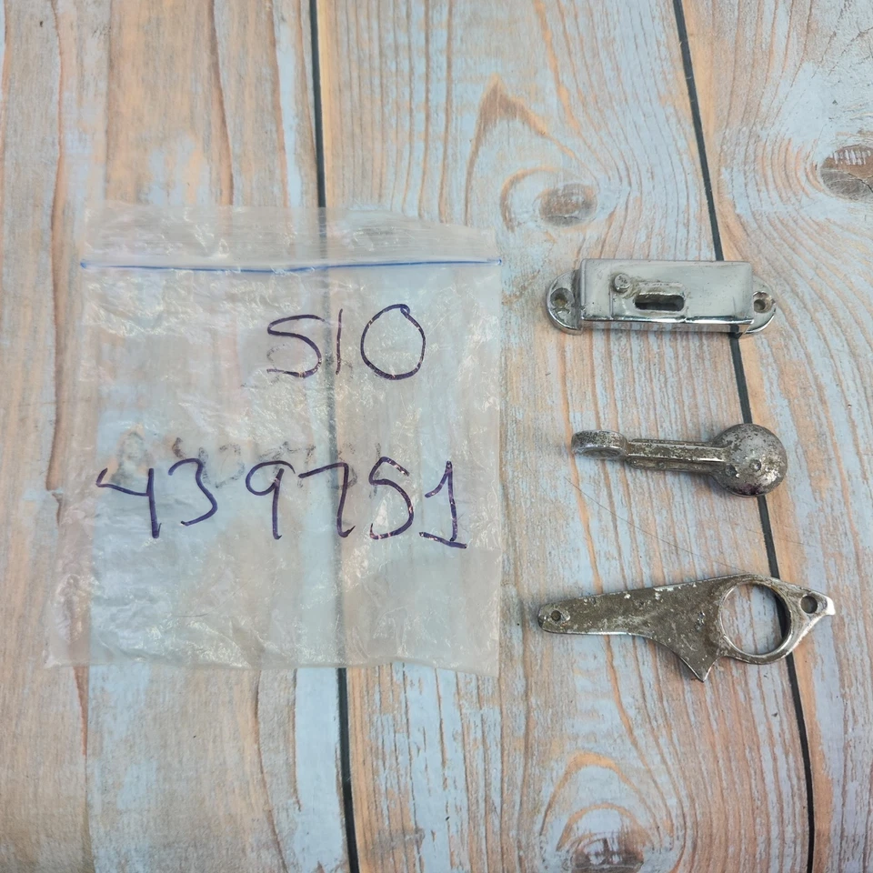 Jaguar XK150 420 LH Driver Quarter Window Light Catch Assembly Latch 3pc Chrome - Image 1 of 4