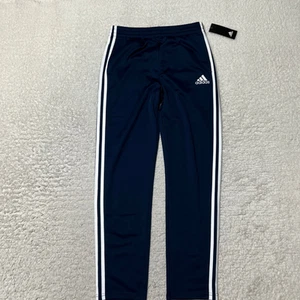 Adidas Pants Boys Extra Large Navy Tapered Training Running Track Pants Youth - Picture 1 of 15