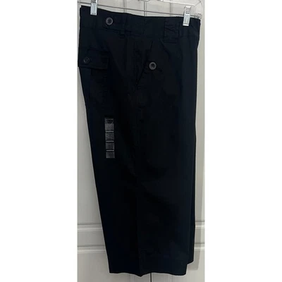 Pantalones cortos de algodón de pierna ancha de Calvin Klein en negro talla 10 nuevos con etiquetas Foto 1 de 4