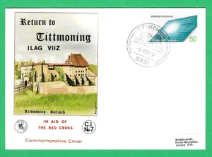 GERMANY ~ "RETURN TO TITTMONING" RED CROSS COMMEMORATIVE COVER ~ 3rd AUG 1981 - Picture 1 of 1