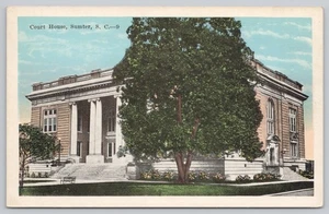 White Border Postcard Court House Sumter South Carolina - Picture 1 of 2