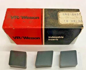 (10 PCS) VR/WESSON CNG 643T GRADE: VR 100 CERAMIC INSERTS - Bild 1 von 4