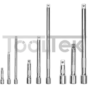 KIT PROLUNGHE CRICCHETTO CHIAVE A BUSSOLA 9pz ATTACCO 1/2" 1/4" 3/8" - Foto 1 di 8