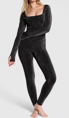 Victoria's Secret отлива длинным рукавом квадратный вырез цельный костюм маленький - Изображение 1 из 4