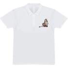 'Girl With Present' Adult Polo Shirt / T-Shirt (PL037644)