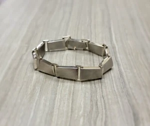 Tiffany & Co Sterling Silver Gehry Torque Link Bracelet Mens 8.5" - Picture 1 of 5