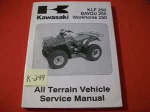 KAWASAKI ATV KLF-BAYOU-WORKHORSE 250 FACTORY SERVICE MANUAL #99924-1284-01 2003 - Picture 1 of 4