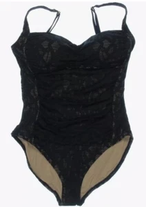 La Blanca Women’s Island Goddess Rouched Mio 1 Piece Swimsuit Black, 10 - Picture 1 of 11