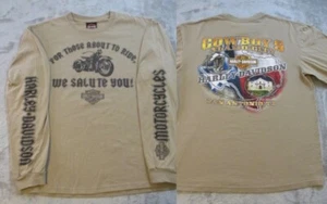 Vintage Harley Davidson Shirt Mens Large Black Brown Alamo San Antonio Texas AOP - Picture 1 of 20