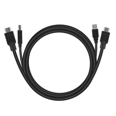 Cable doble estándar USB HDMI KVM 5 pies 1,5 M USB tipo A a USB tipo B cable de impresora Foto 1 de 4