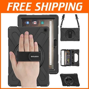 Durable Shockproof Case with Adjustable Shoulder Strap for Fire HD 10 Tablets - Picture 1 of 9