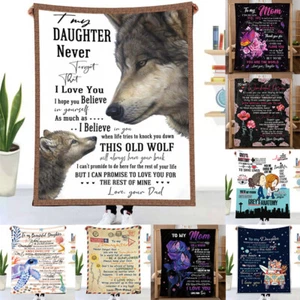 Envelope Printed BlanketMessage Air Conditioning Blanket Nap Blanket SofaBlanket - Picture 1 of 17