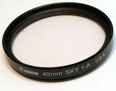 Canon  49mm Filter Sky 1-A genuine vintage OEM skylight 1A - Image 1 of 4