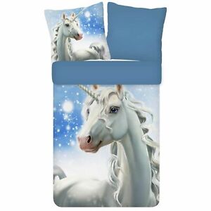 ESPiCO Winter Bettwäsche Trendy Bedding Freeze Einhorn Unicorn Schnee Flanell