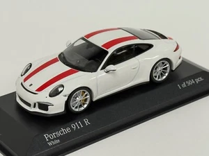 1/43 Minichamps Porsche 911 R de 2016 en blanco 410 066220 BK132 - Imagen 1 de 7