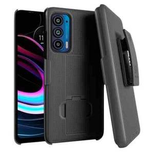 Rome Tech Belt Clip Holster Phone Case Cover Skin for Motorola Edge 2021 - Picture 1 of 13