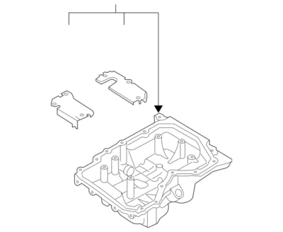 2006-2013 MAZDA OEM МАСЛЯНЫЙ ПОДДОН L3K9-10-400H - Изображение 1 из 2