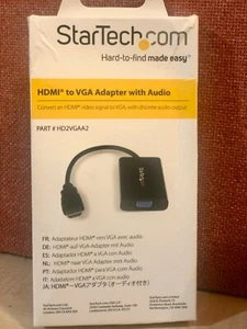 HDMI INPUT to VGA OUTPUT HDMI to VGA Converter Adapter for PC DVD TV Monitor UK - Picture 1 of 2