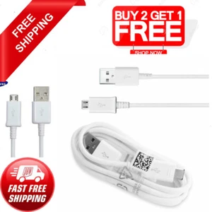 Genuine Samsung 1M Fast Charger Micro USB Data Cable Lead For S4 S5 S6 S7 Edge - Picture 1 of 5