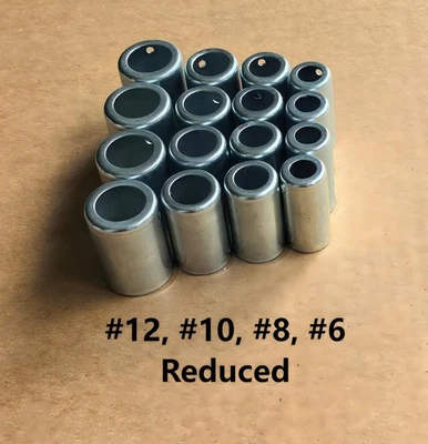 Steel A/C Beadlock Fitting Crimp Ferrules Asst #6 #8 #10 & #12 REDUCED 16pcs Foto 1 de 4