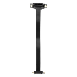 PCIE X1 Riser Cable Dual 90 Degree Right Angle PCIe 3.0 X1 to X1 Extension6192 - Afbeelding 1 van 5