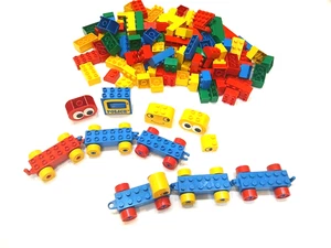 Lego Duplo - 138 Teile + 6 Eisenbahnwaggons - Top! - Bild 1 von 2
